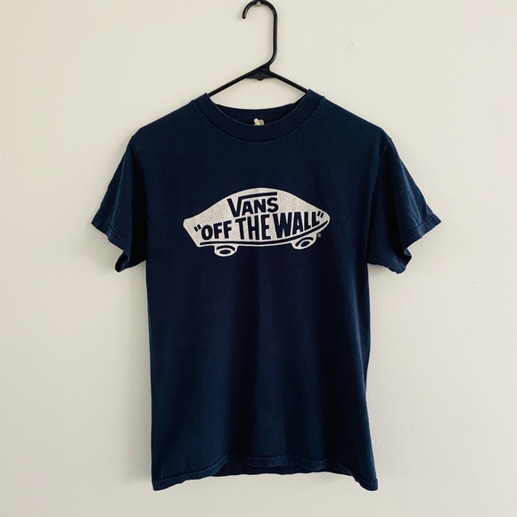 Vans Other - Vans Blue Skateboard Logo Tee Small